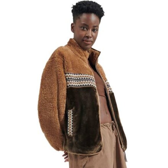 Ugg Marlene Sherpa Heritage Braid Jacket - Women's - Picture 5 of 5